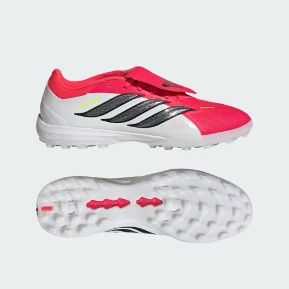 adidas Predator League FT TF Turf Soccer Shoes JR7873 Men 13.5 Red Black